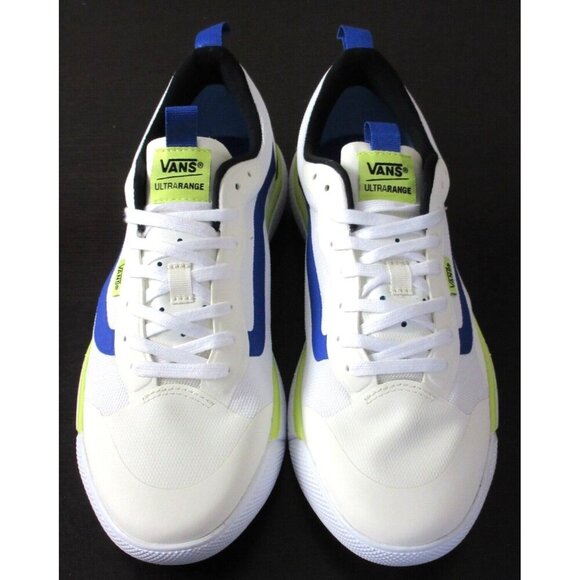 Vans Men's UltraRange Exo True White Multi Blue Green Striped Shoes Sizes NIB - Picture 3 of 5